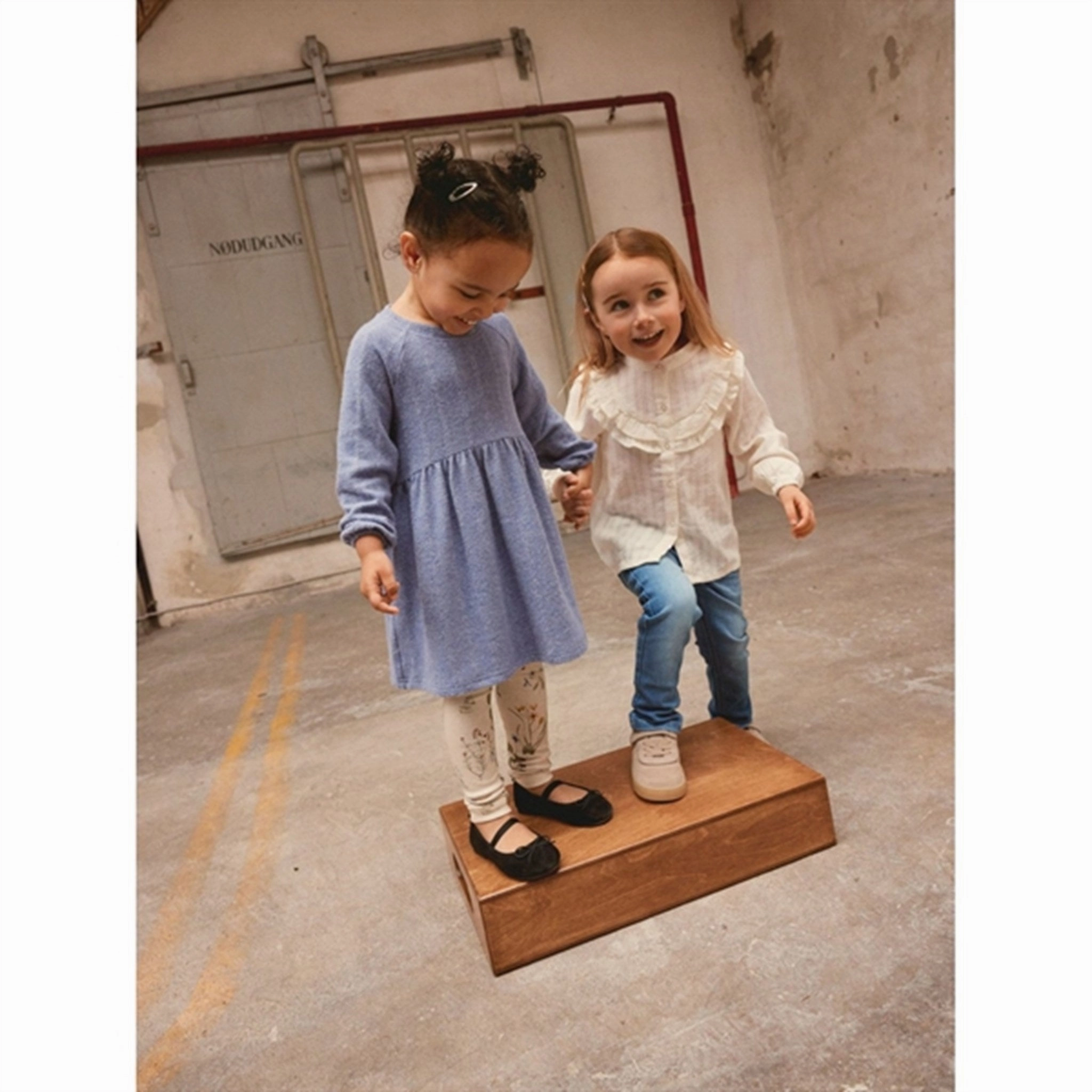 Name it Blue Ice Bobbeline Dress Elegant holiday wear Clean Edge