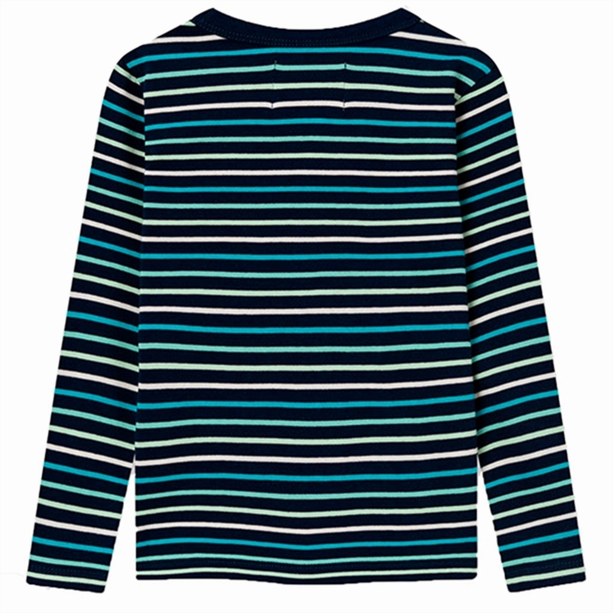 Wood Wood Navy Stripes Kim Stripes Bluse Flatlock stitching