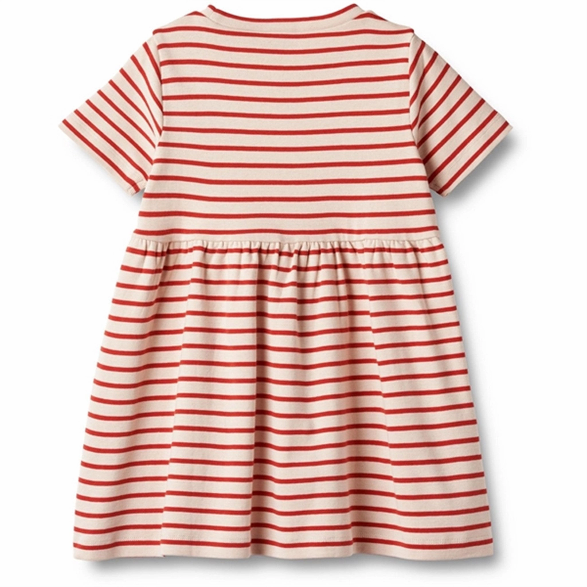 Wheat Red Stripe Jersey Dress Anna Straight-Cut Refined Form