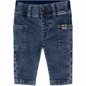 Name it Dark Blue Denim Silas Slim Jeans Neutral Tones