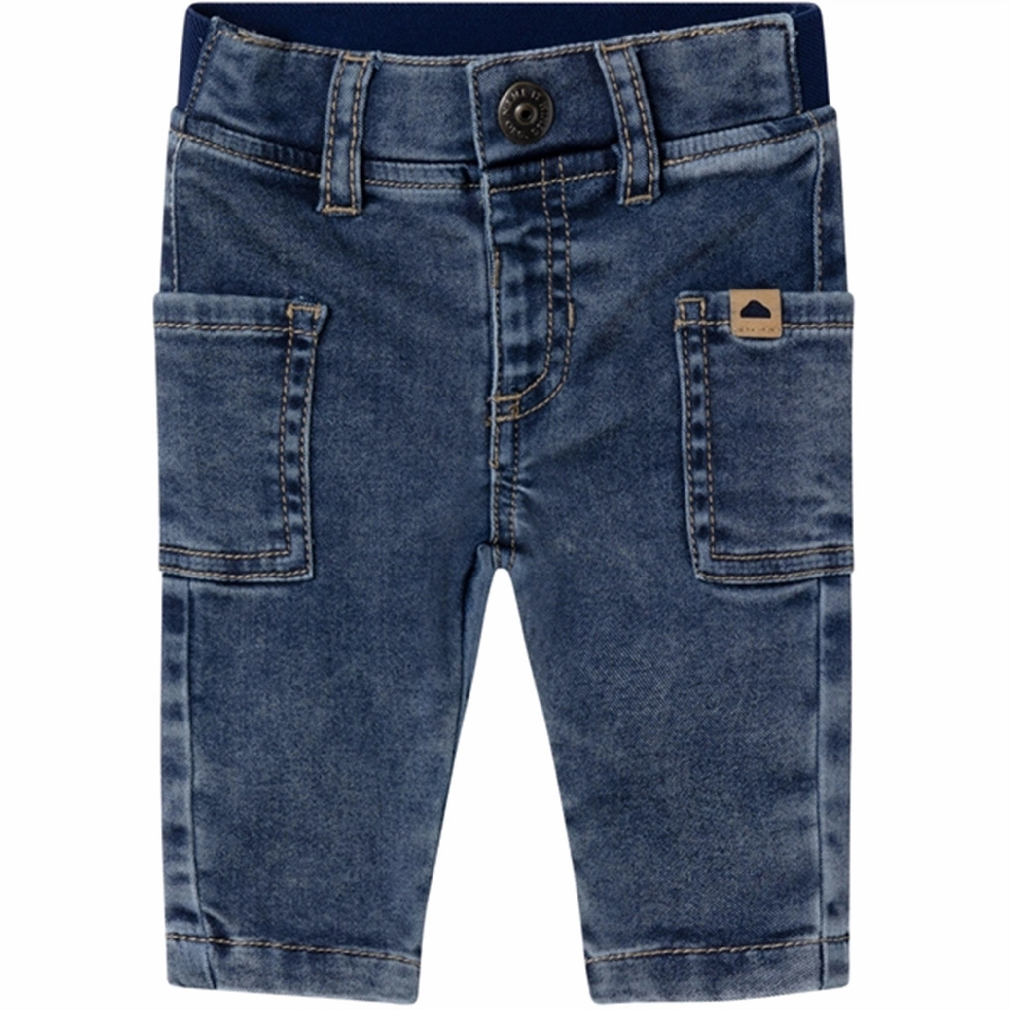 Name it Dark Blue Denim Silas Slim Jeans Neutral Tones