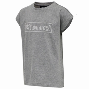 Hummel Medium Melange Boxline T-Shirt S/S Weekend Essential ReinforcedNeckline