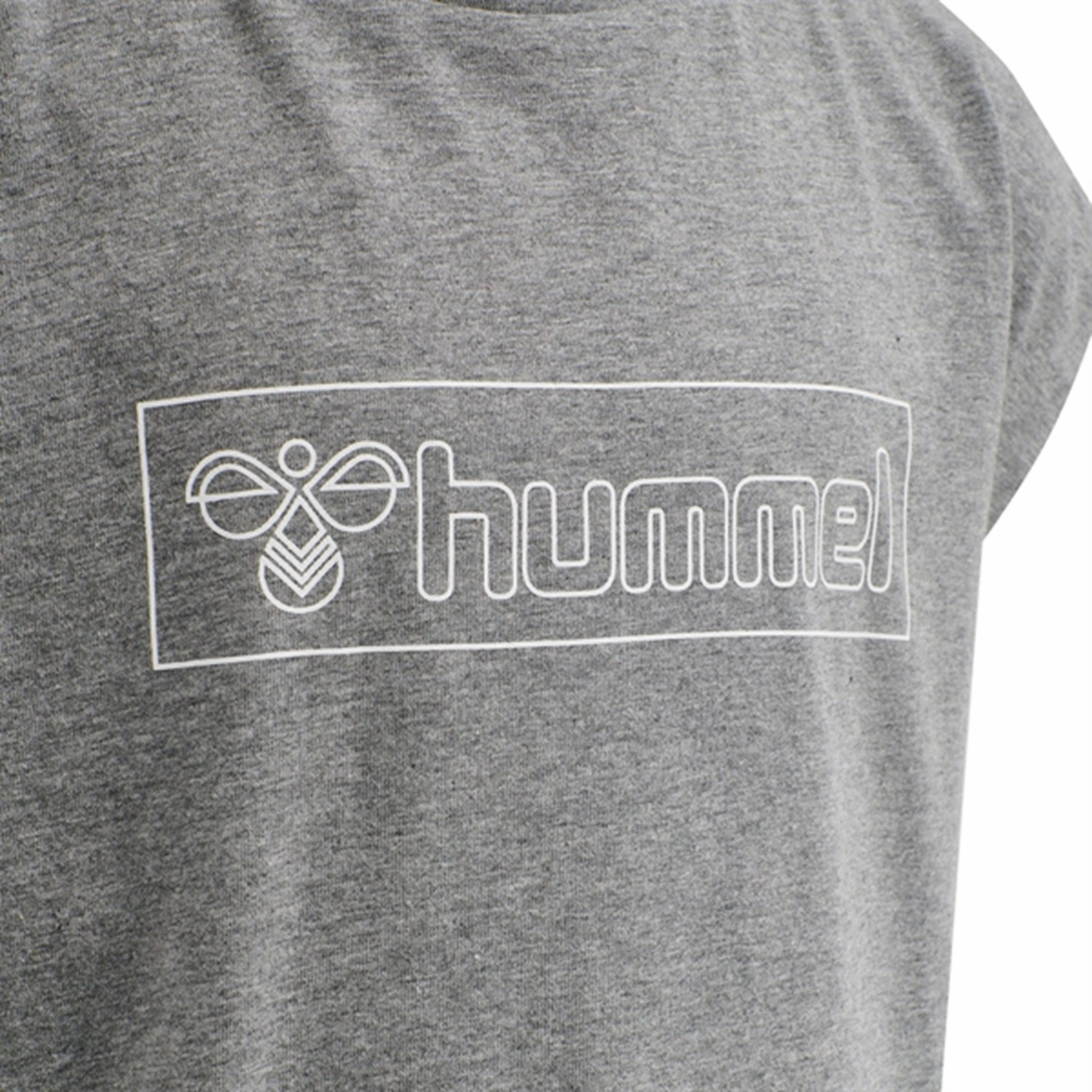 Hummel Medium Melange Boxline T-Shirt S/S Trendy Casual Wear Anti Perspiration Lining