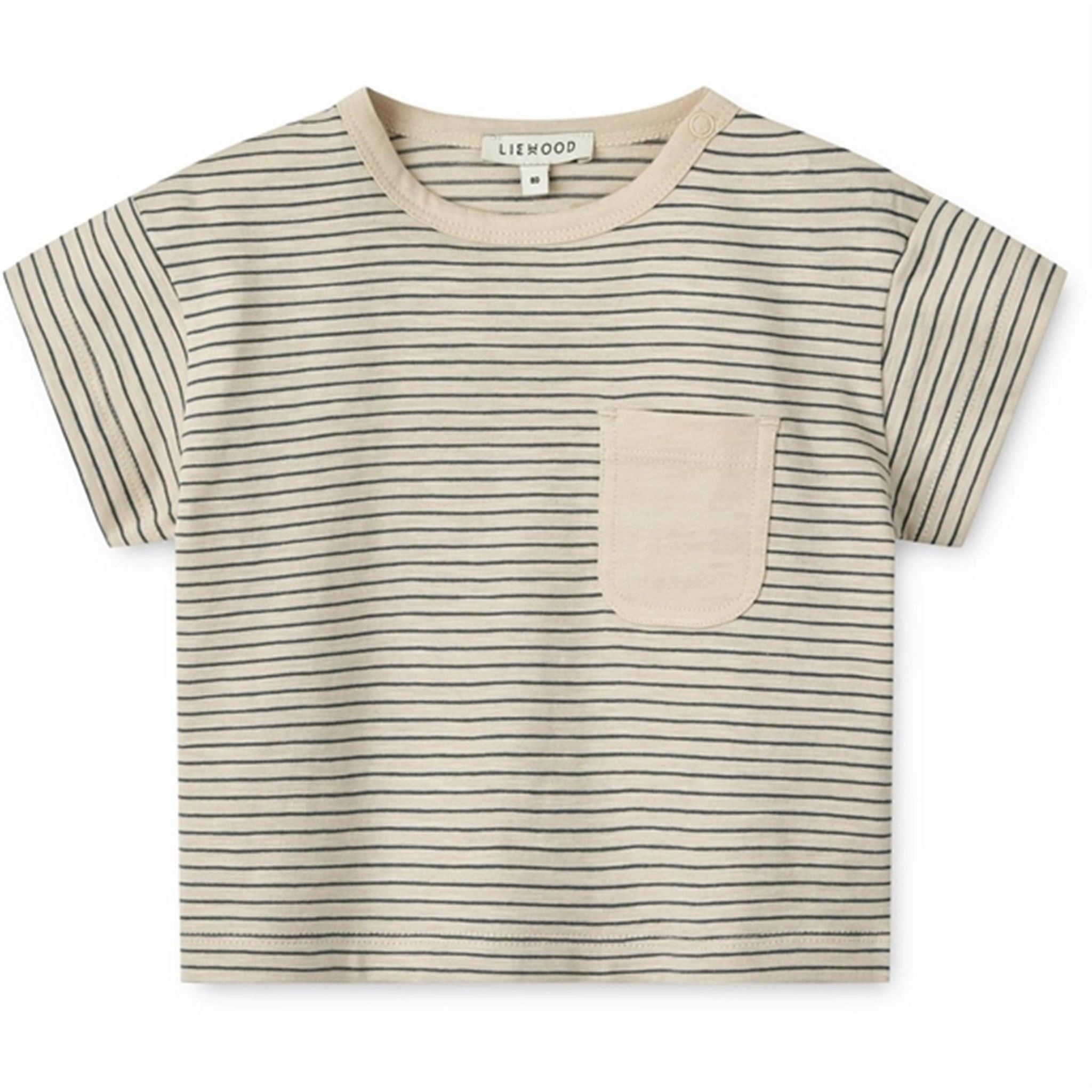 Liewood Y/D Stripes Whale Blue/Sandy Dodoma Baby Stripe T-shirt comfortable option Casual Style Wear
