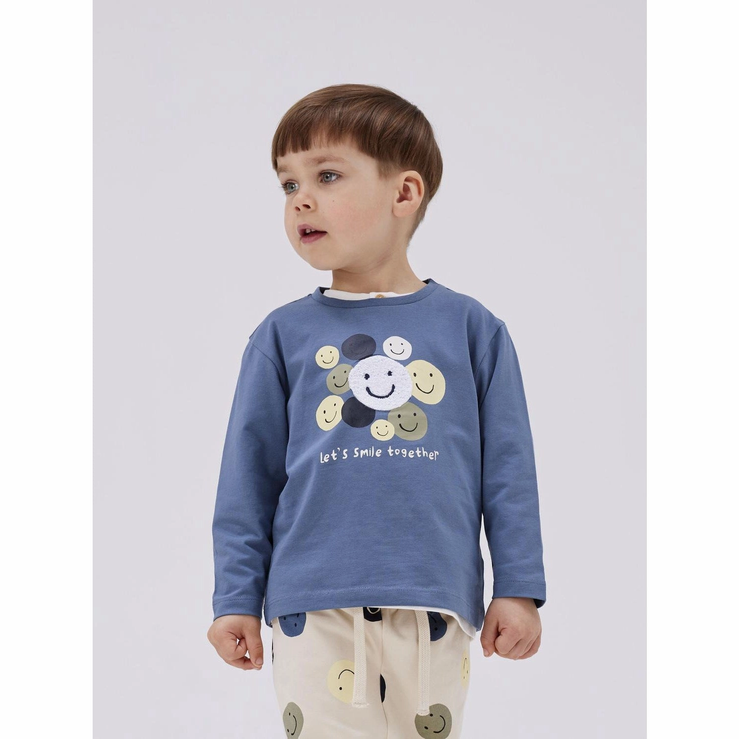 Name It China Blue Shine Regular Blouse Adjustable Cuffs