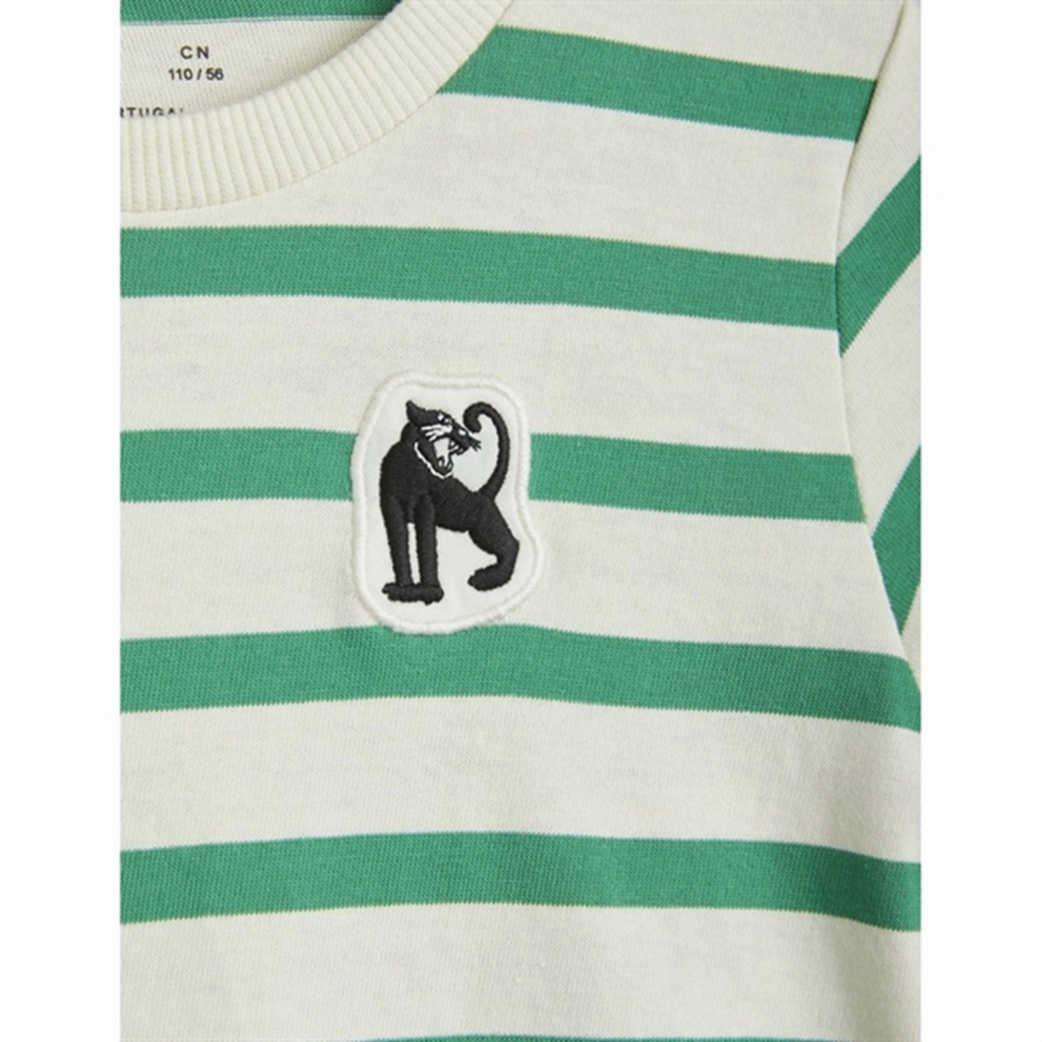 LightweightBlend BreathableMaterial Mini Rodini Panther Patch T-shirt Green