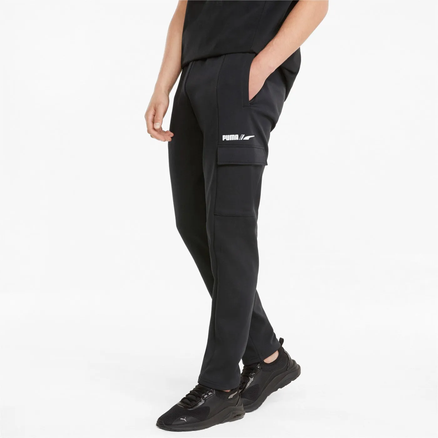 Puma Pantalone sportivo con tasconi da uomo RAD/CAL Winterized 589401-01 nero Skinny Fit