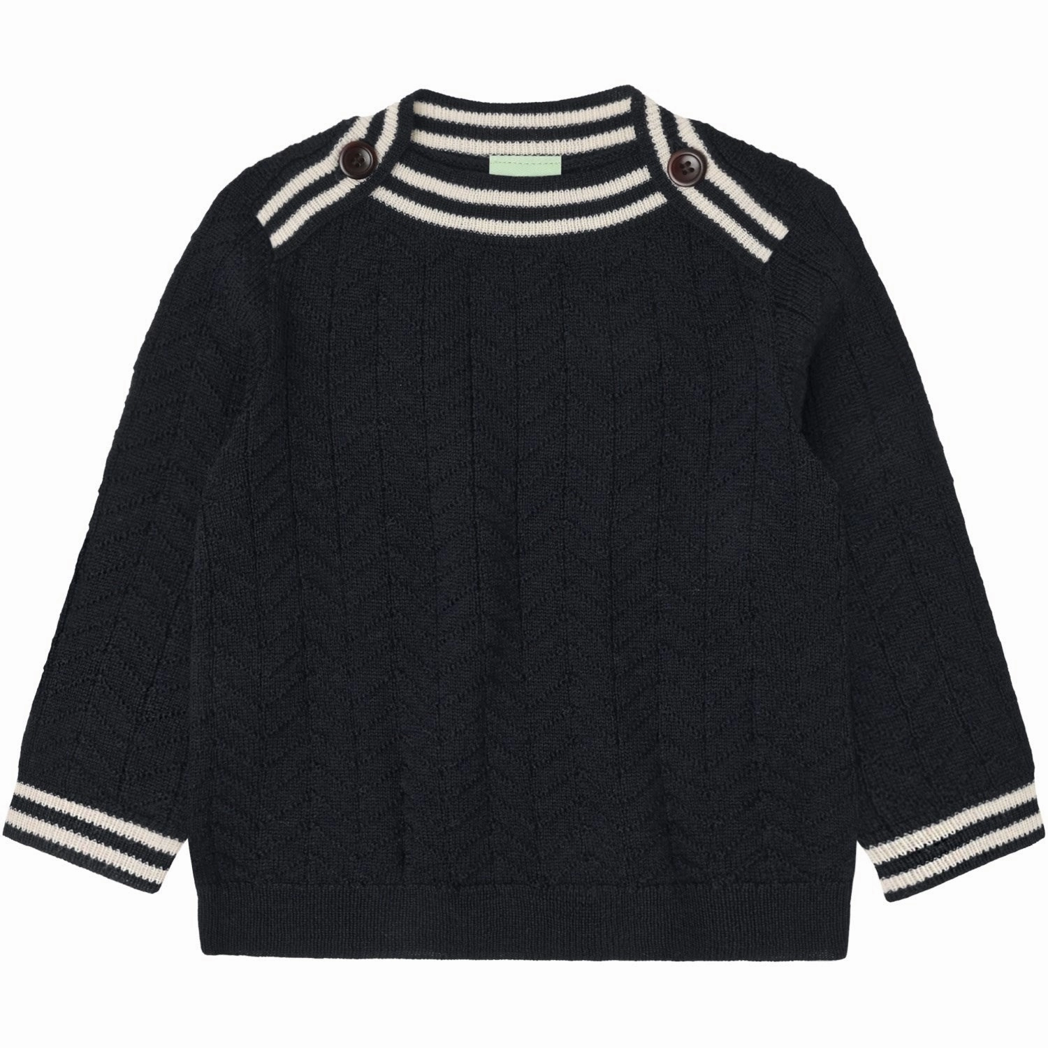 Flexible Movement FUB Dark Navy Baby ZigZag Blouse