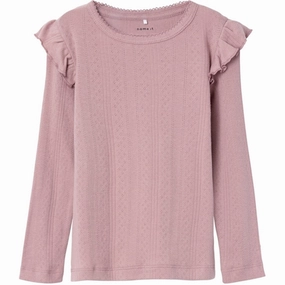 Luxurious Feel Name it Woodrose Ninna Slim Blouse