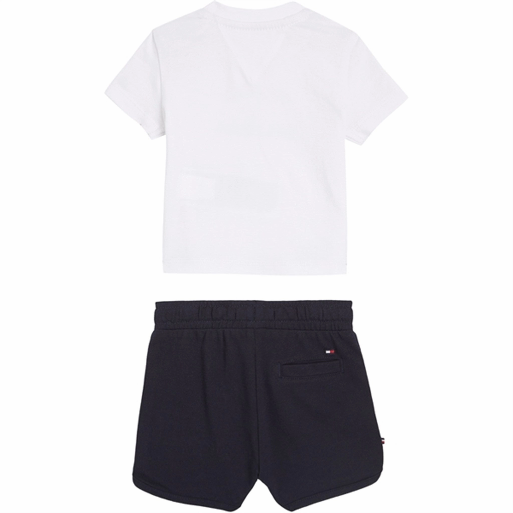 Animal print wildness Tommy Hilfiger Baby Th Logo Shorts Set White