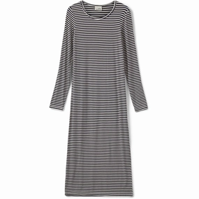 Nature Glow Smart Casual Sofie Schnoor Navy Striped Dress