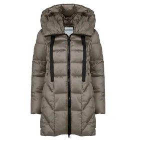 Censured piumino da donna con collo alto e cappuccio CW 4052 T NTT3 104 bronzo ThermalRetention Age