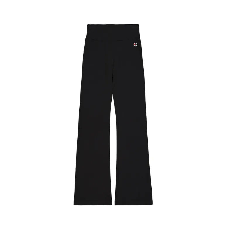 Champion pantalone sportivo da donna Flare Leggings svasato 117559 KK001 nero Cycling Apparel