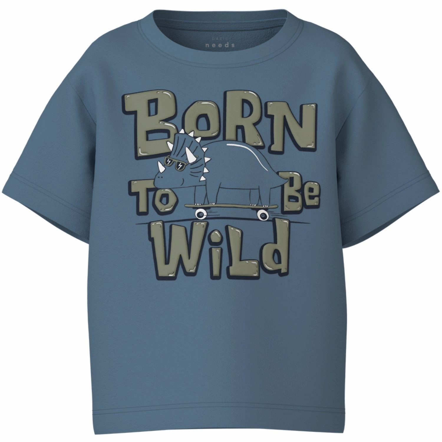 Quality Fabric Classic Layer Name It Provincial Blue Born To Be Wild Vagno Loose T-Shirt