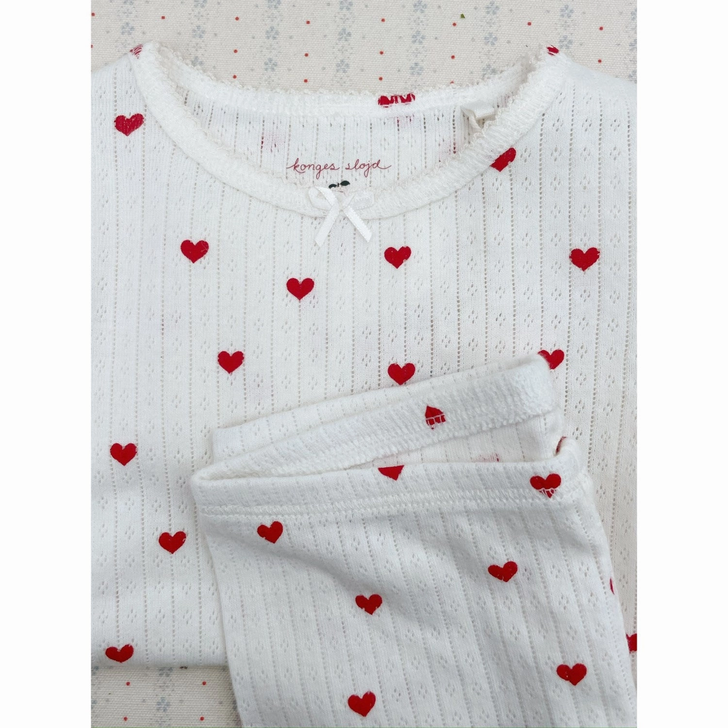 Konges Sl?jd Amour Rouge Minnie Blouse GOTS Bold Hue