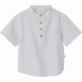 Button front Pure Cotton Lil'Atelier Ancient Water Jesper Loose Shirt