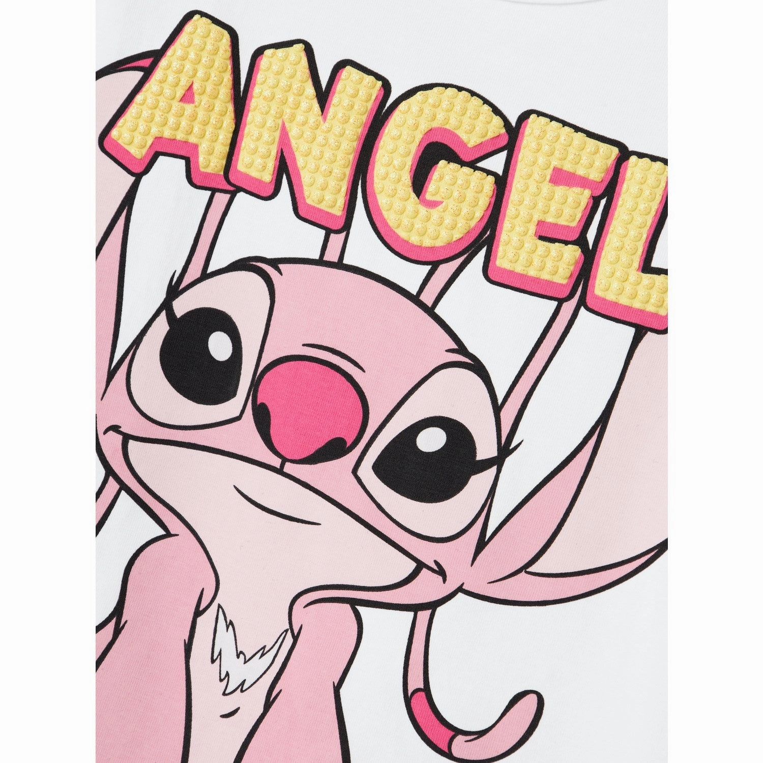 Name It Bright White Asbiri Stitch T-Shirt Practical Wear Outdoor Trend Look