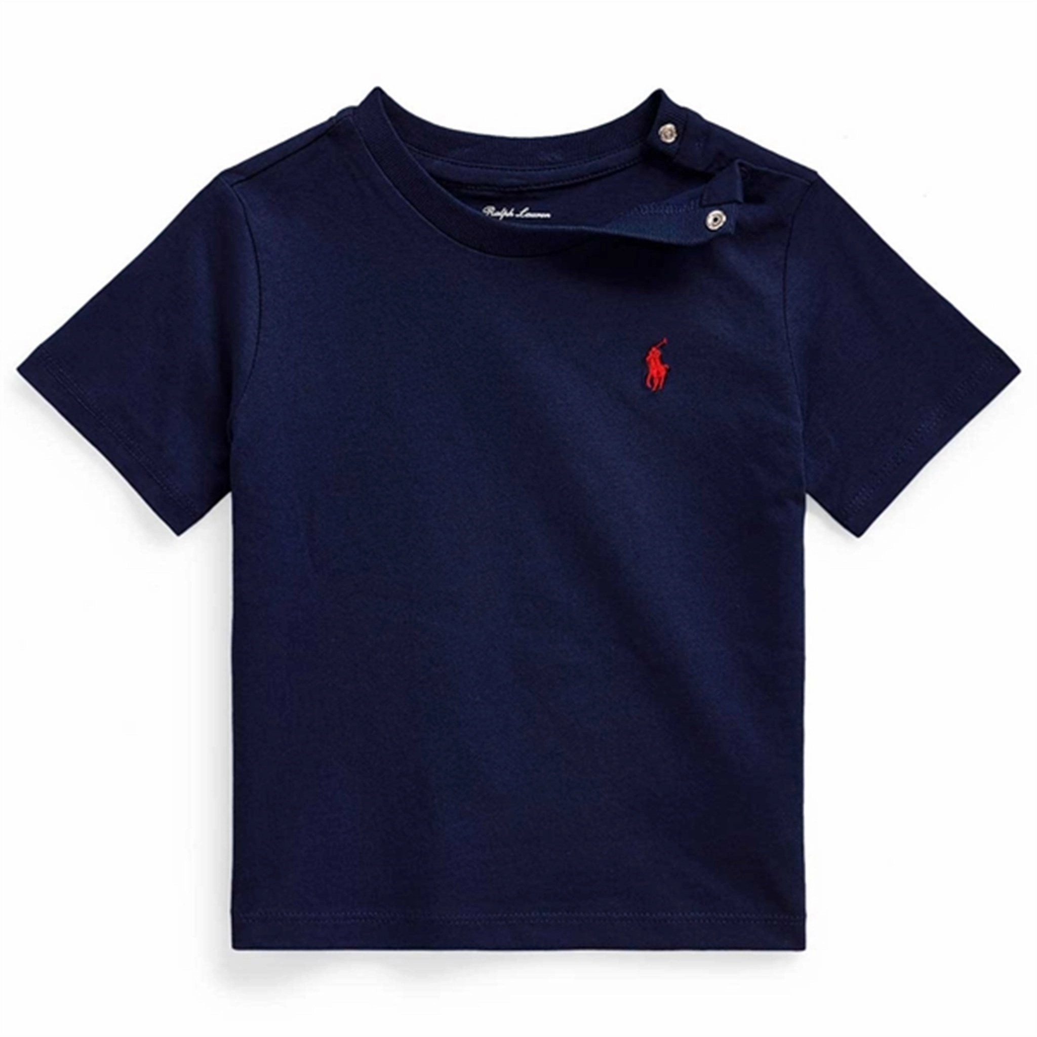 Ralph Lauren Baby Boy Short Sleeved Tee Cruise Navy Odor Resistant Treatment