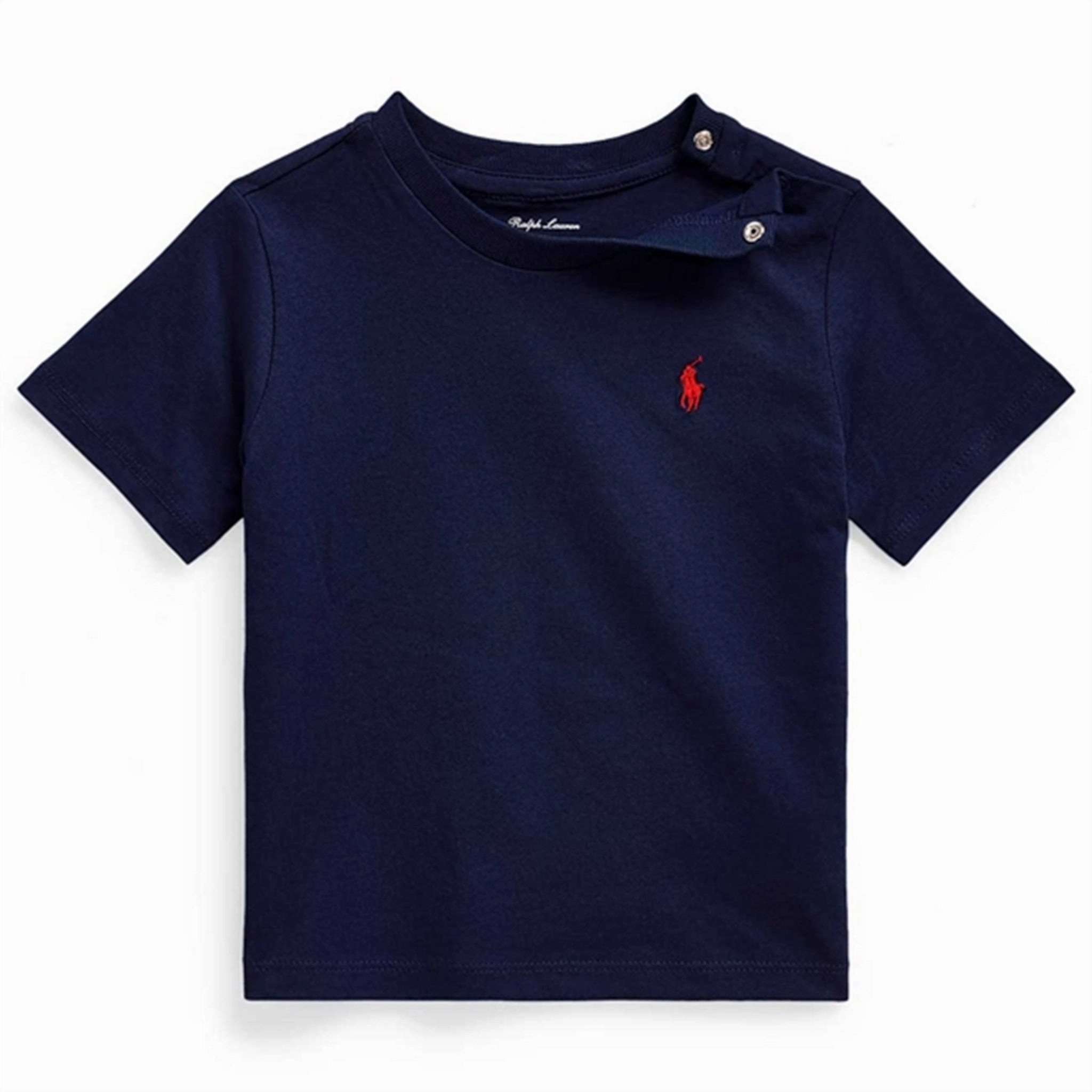Stylish Casual Classic Style Trend Ralph Lauren Baby Boy Short Sleeved Tee Cruise Navy