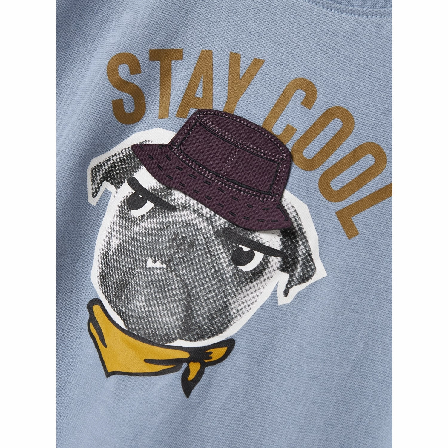 Name It Dusty Blue Nmmkai Ss Nreg Top Box Light Fit Wear