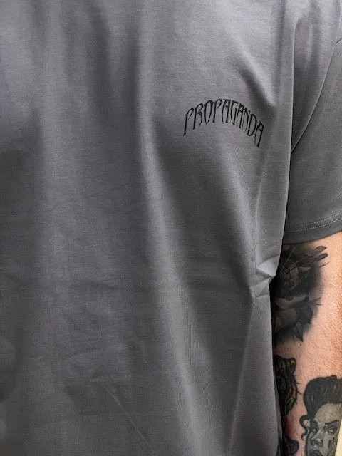 Propaganda maglietta manica corta da uomo Triangle Gorilla PRTS713-40 grigio Travel Essential Self Fabric Tape