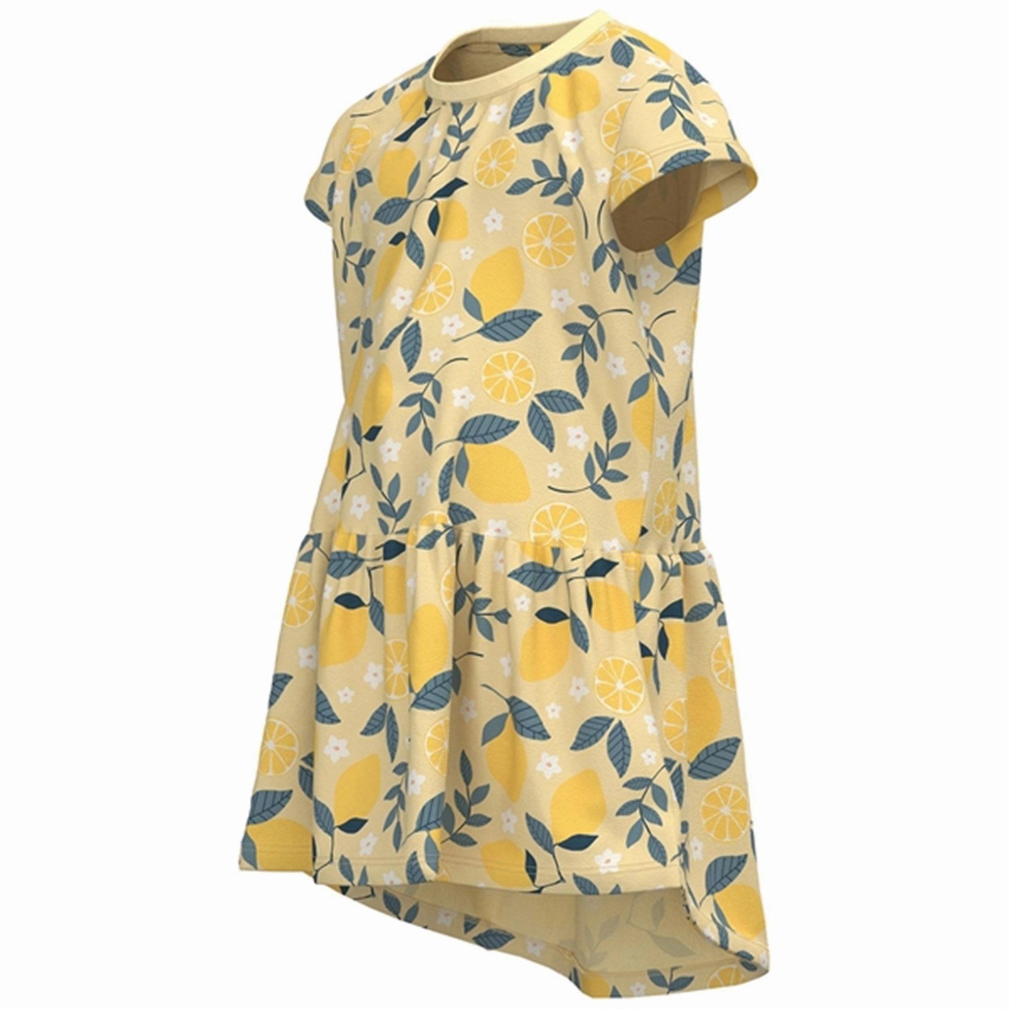 Easy Lovely Name it Double Cream Lemon AOP Vigga Dress