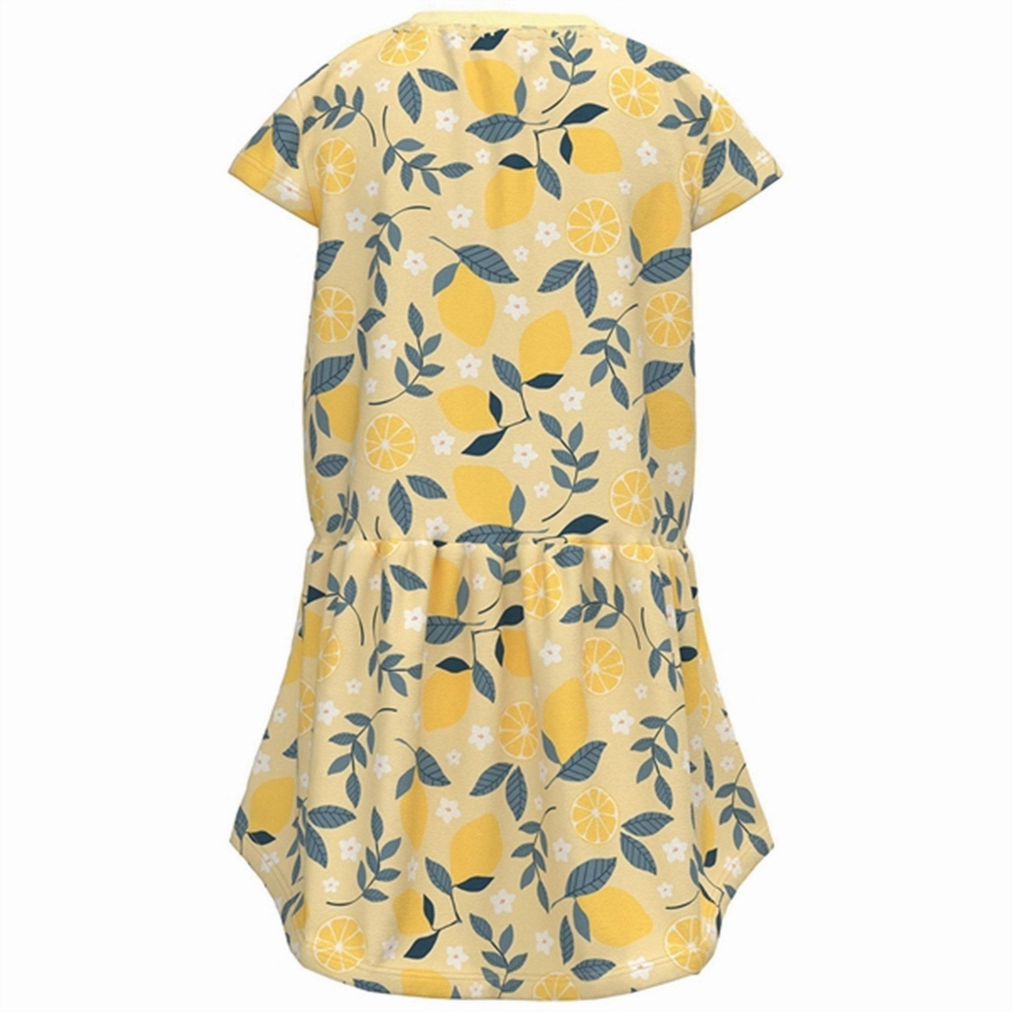 Chic Everyday Wear Name it Double Cream Lemon AOP Vigga Dress