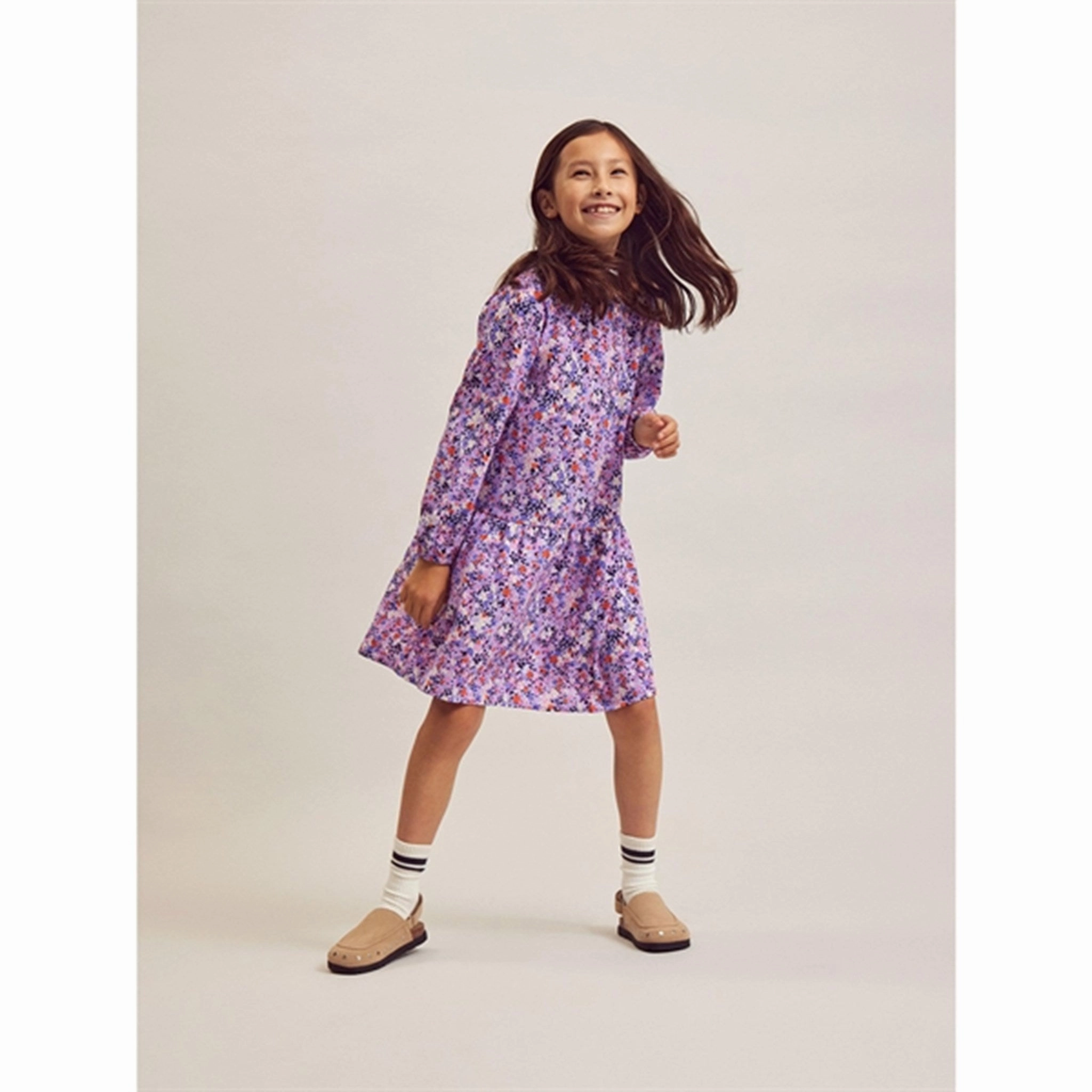 Name it Sand Verbena Bodila Dress Frayed-Edge Fringe-Detail