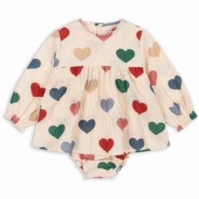 Inner Glow Konges Sl?jd Bon Coeur Colore Frappe Elin Romper Gots