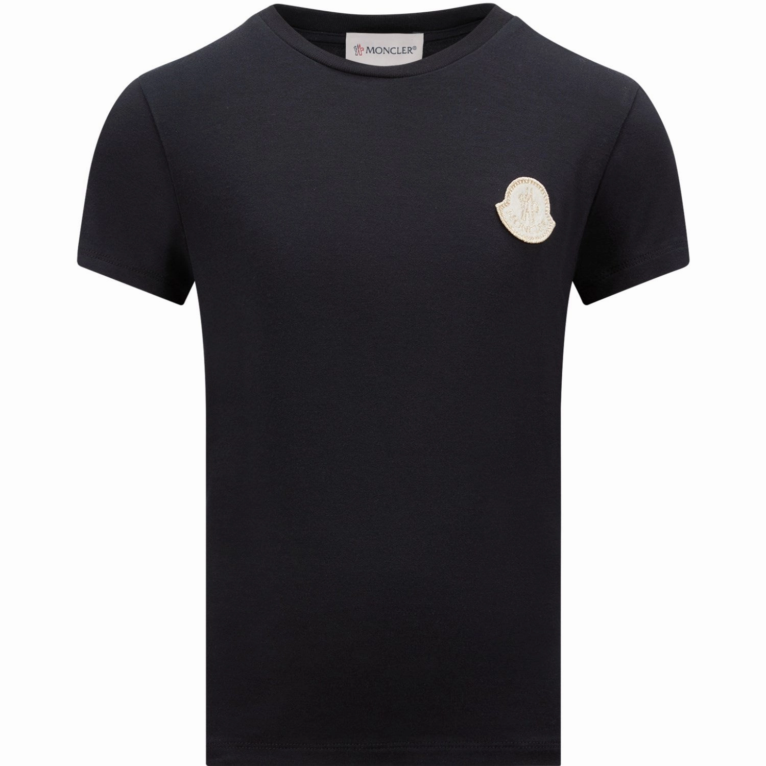 Moncler Navy T-Shirt Non Irritating Tags Chilly Day Wear
