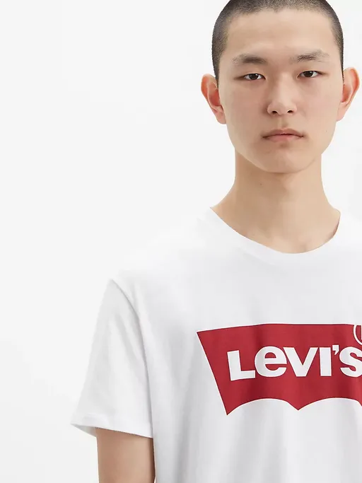 Levi's T-shirt Standard Housemark 177830140 white Outdoor Gear PocketDetail