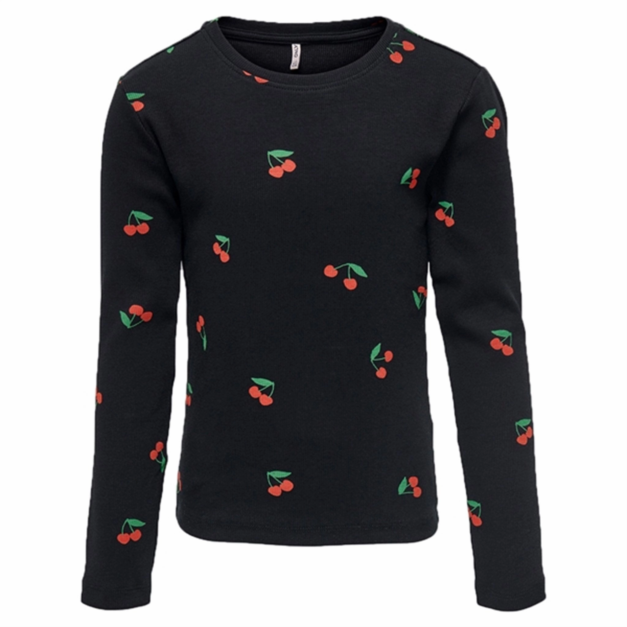 Kids ONLY Black Fenja AOP Blouse Versatile Clothing Button-up