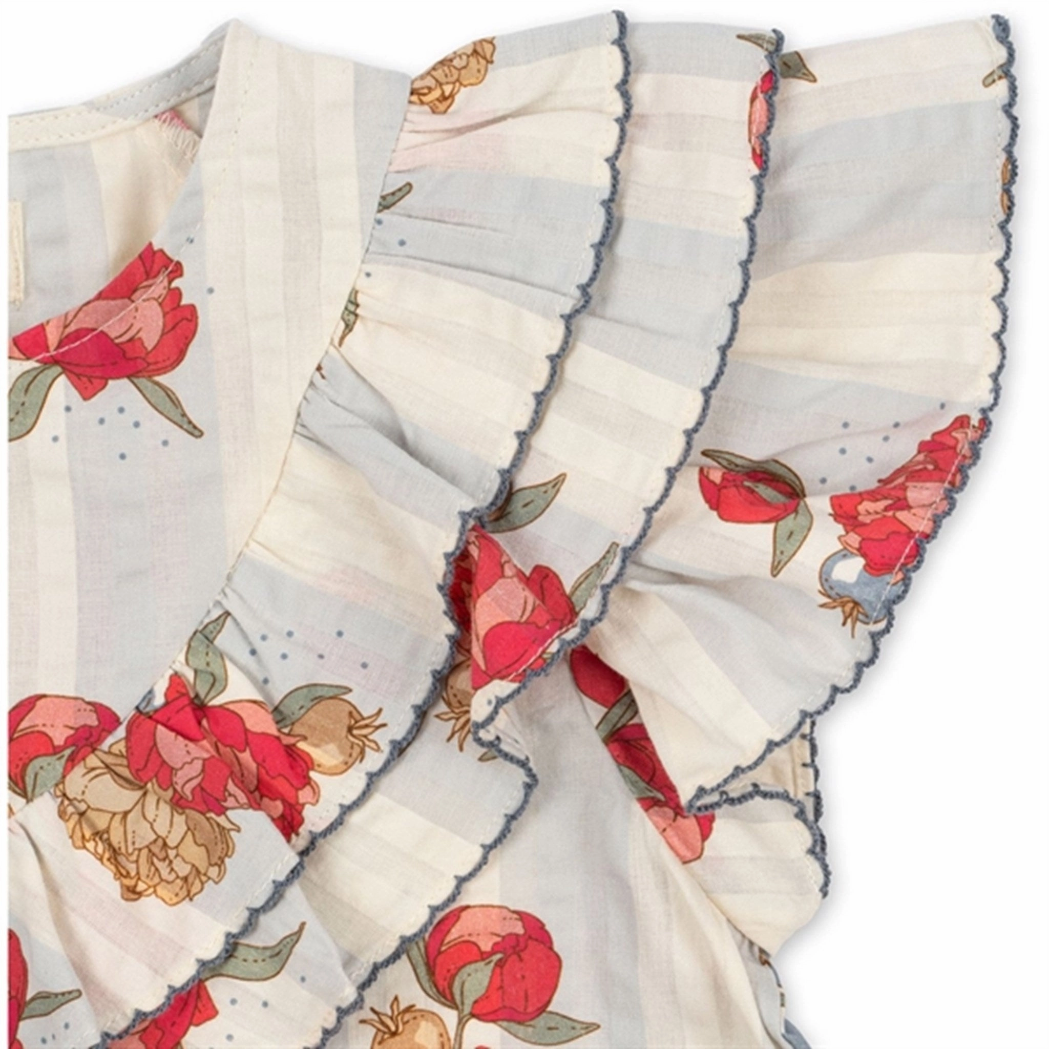 Konges Sl?jd Peony Stripe Kim Frill Shirt Festive Look