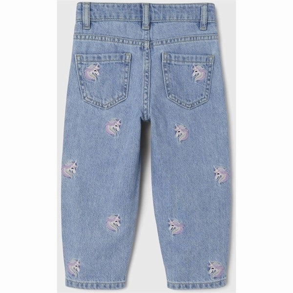 Name it Light Blue Denim Unicorn Bella Shaped Jeans All Size Fit Everyday Motion