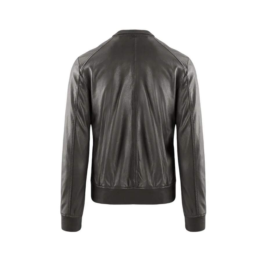 Modern Outerwear WaterResistantCoating Bomboogie giubbino da uomo in pelle Friz JMFRIZPLGS marrone