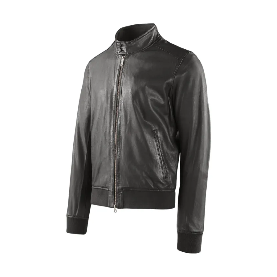 Non Irritating Lining Valentine's Day Bomboogie giubbino da uomo in pelle Friz JMFRIZPLGS marrone