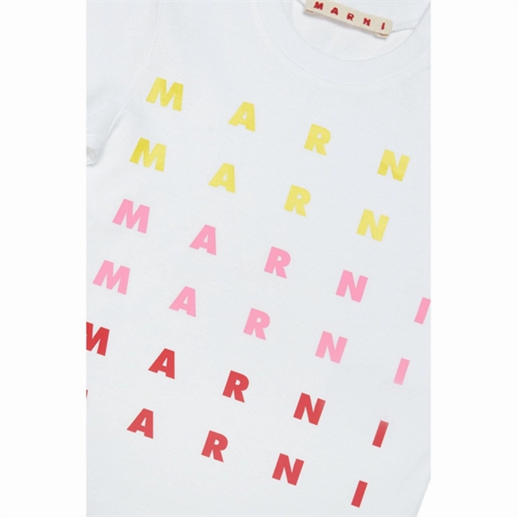 Marni White Logo T-shirt Feminine Appeal