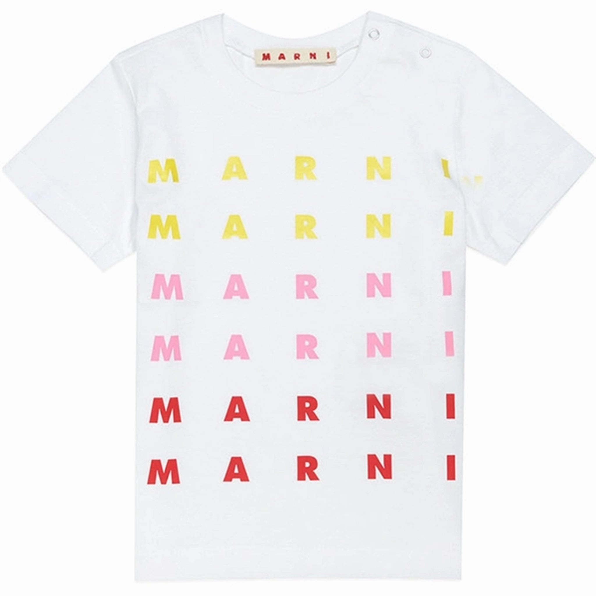 Marni White Logo T-shirt Light Fashion homecoming