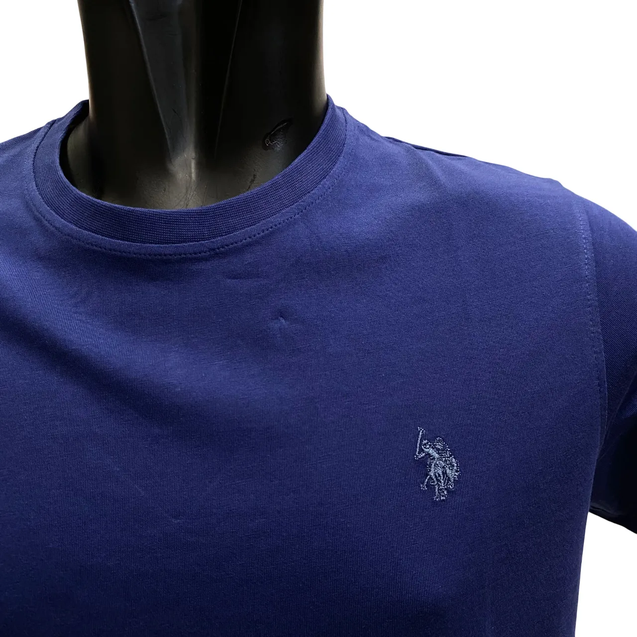 U.S. Polo Assn. maglietta manica corta da uomo in cotone Mick US41154004 137 blu Simple Fit