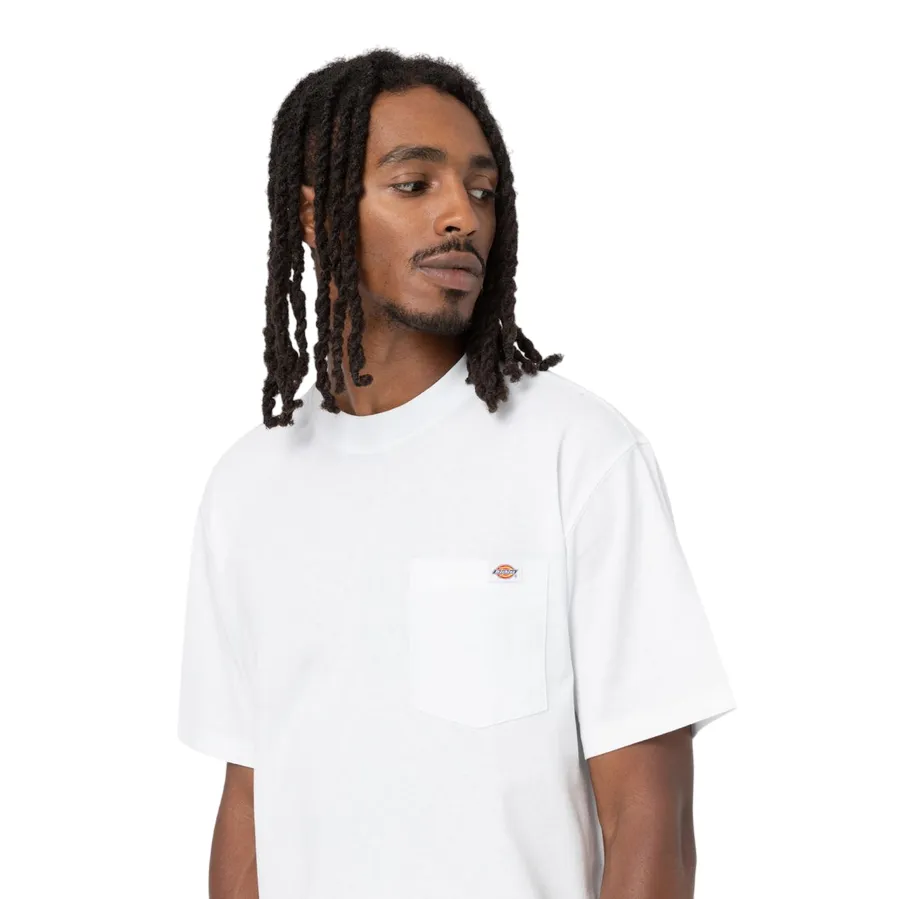 Dickies maglietta manica corta con taschino da uomo Luray DK0A4YFCWHX1 bianco futuristic
