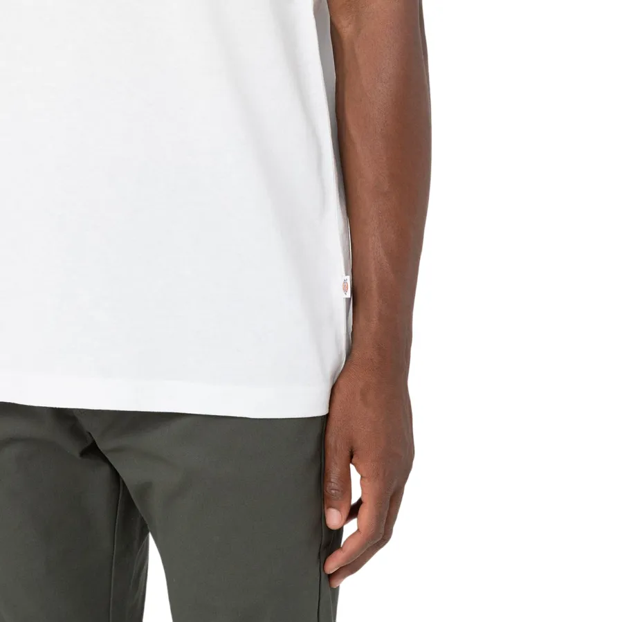 Fashion Comfort Organic Cotton Blend Dickies maglietta manica corta con taschino da uomo Luray DK0A4YFCWHX1 bianco
