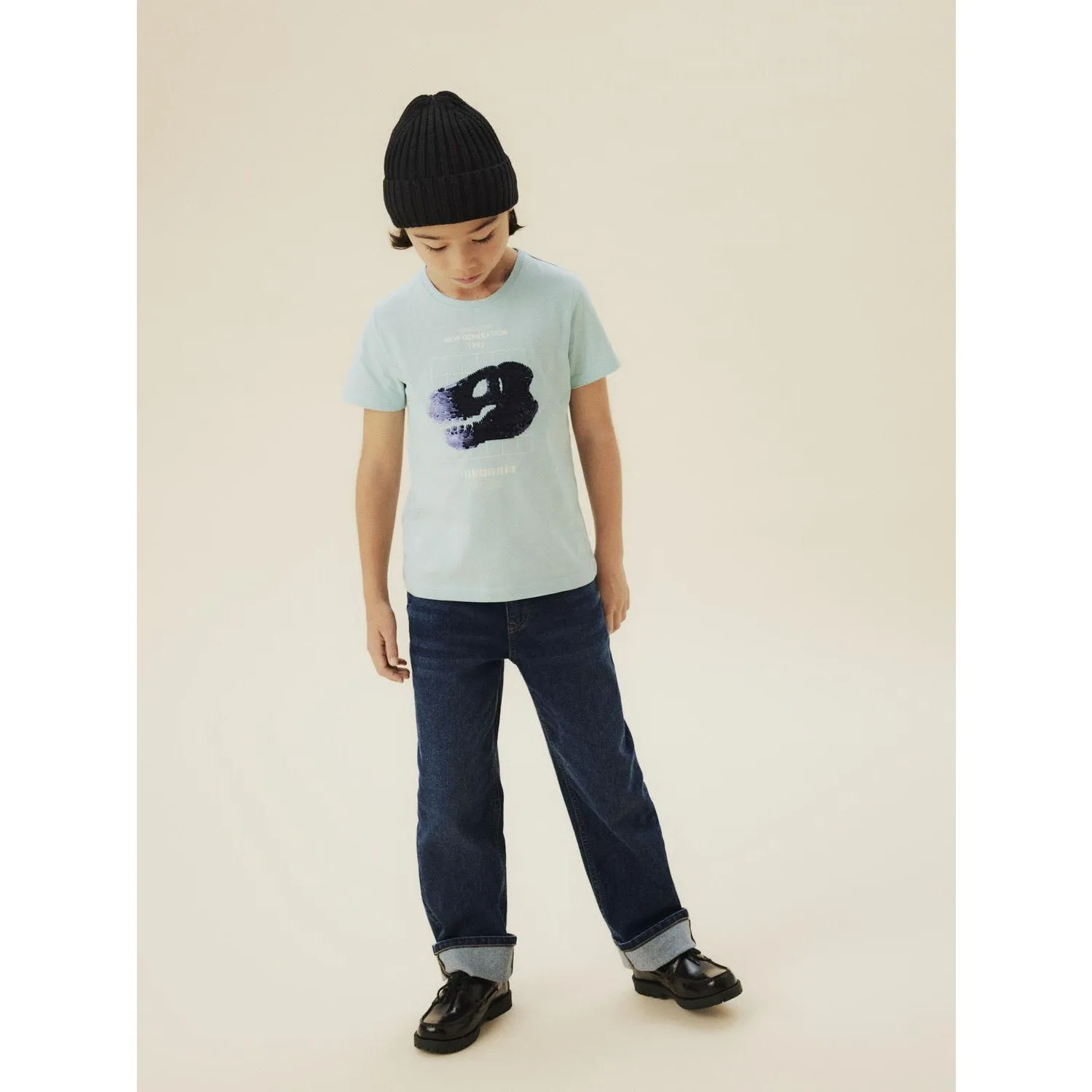 Simple Fit Name It Dark Grey Denim Nkmryan Straight Jeans 8808-Dt Tb