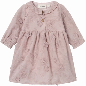 Lil'Atelier Shadow Gray Odana Loose Body Dress Wedding Style Vibrant Tone