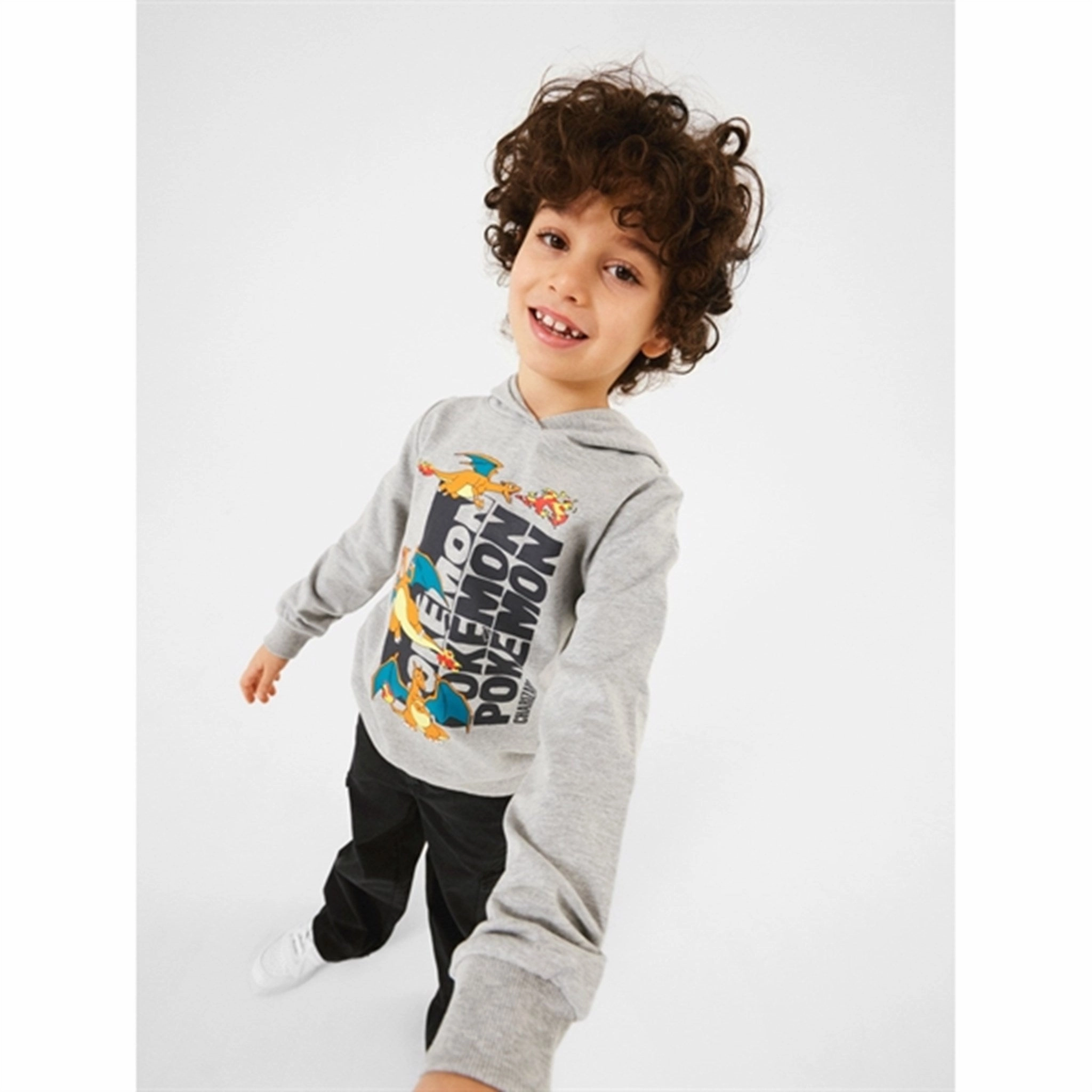 Surfing wear Coffee Run Name it Grey Melange Ott Pokemon Sweatshirt