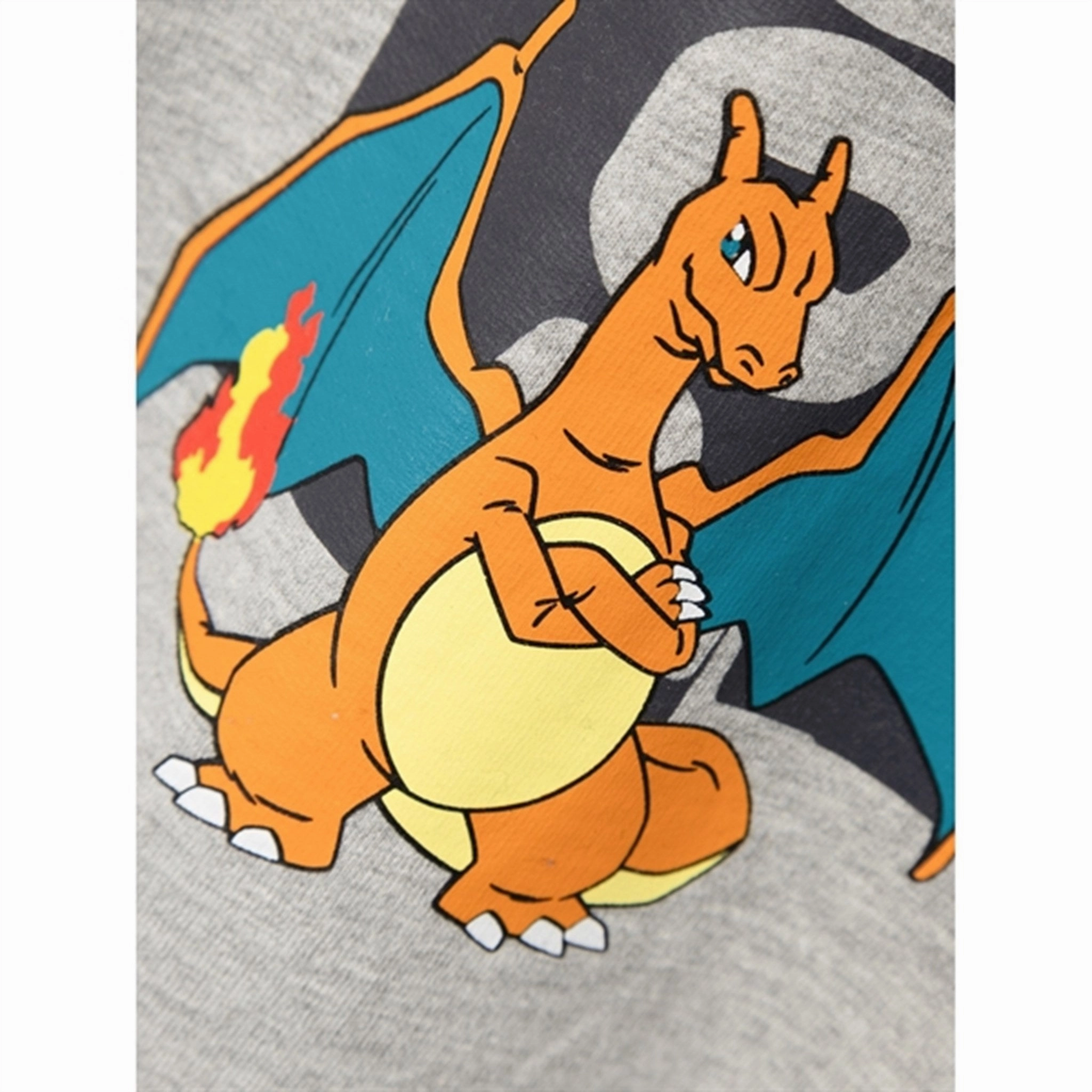 Name it Grey Melange Ott Pokemon Sweatshirt Ventilated Panels Flexible Hood Structure