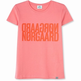 Mads N?rgaard Single Organic Tuvina T-Shirt Shell Pink Casual Style Wear Minimal Outfit