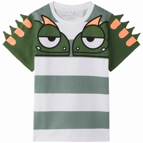 Relaxed Outfit HeatResistantMaterial Stella McCartney White/Green T-Shirt