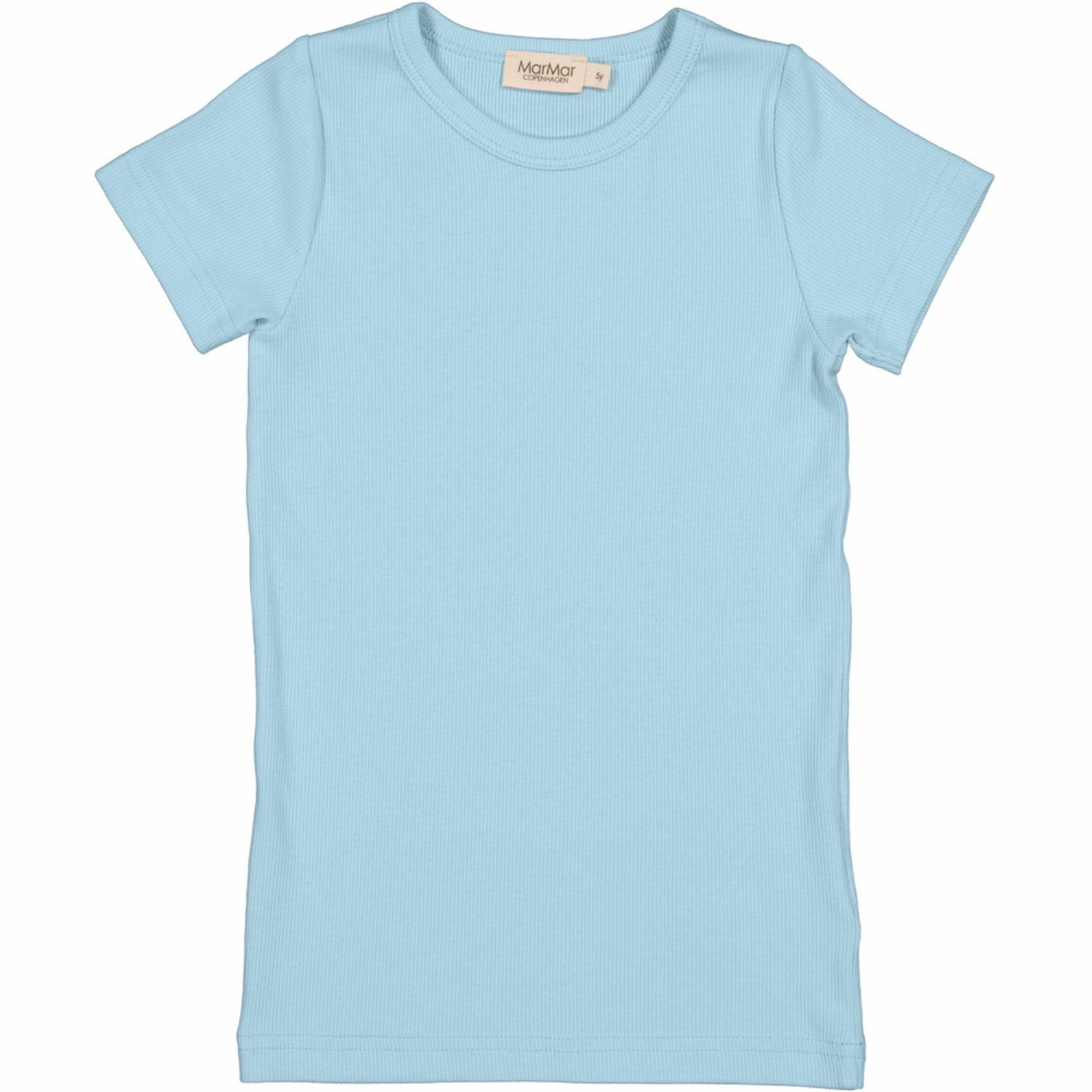MarMar Modal Fine Rib Heavenly Blue Tago T-shirt Moisture Wicking Technology