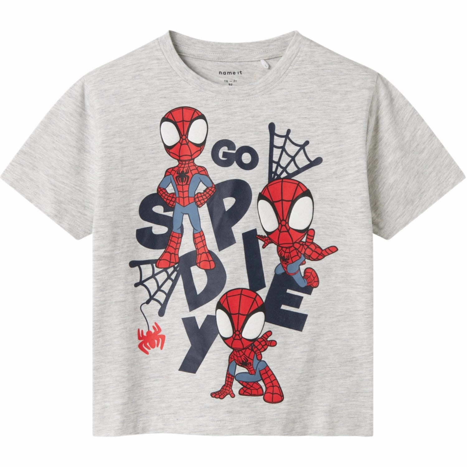 Name It Light Grey Melange Main Spidey Regular T-Shirt family gathering