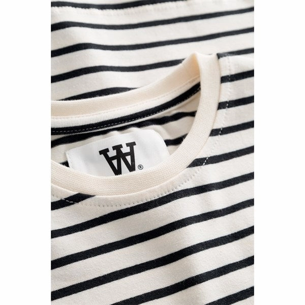 Wood Wood Off-White/Black Stripes Ola T-Shirt Minimalist Comfort